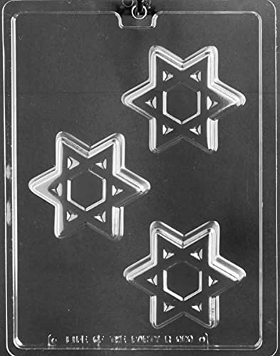 Grandmama's Goodies R080 Jewish Star of David Cookie Chocolate Candy Soap Mold with Exclusive Molding Instructions … (1)