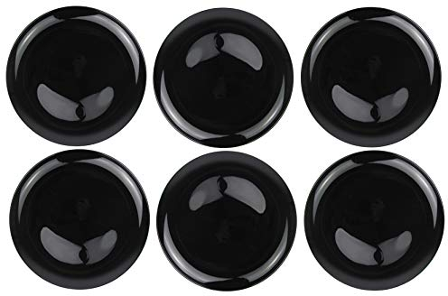 Piatto per pizza, di diametro 32 cm o la pasta 28,5 in nero, set da 2, 4 6, lavabili lavastoviglie e adatti al microonde pezzi