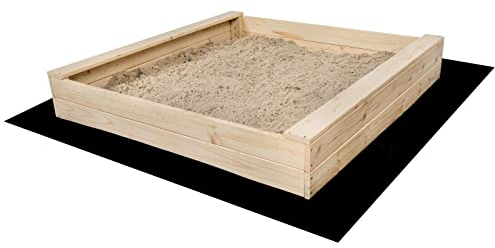 Sandkasten Sandbox zum Bemalen Kiefer Holz Sandkiste Garten Spielen 120 x 120 cm