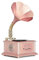 BURLOE Nostalgia Gramophone Turntable, Wood Bluetooth Music System Retro Decoration Stereo Radio MP3 with USB, Antique Style, Pink