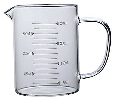BESTonZON Verre Doseur Verre Borosilicaté Résistant à Tasse à Mesurer Portable Avec Bec Verseur Pour Cuisine Et Restaurant