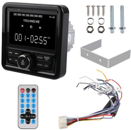 Radio marina FM AM MP3 reproductor multimedia estéreo para , impermeable, Bluetooth, USB, AUX receptor para UTV ATV SPA RZR duradero