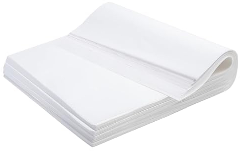 VESCEL- 500 Pcs Papel de Horno, Precortado 40CMX60CM, Hojas de Papel de Horno Antiadherente Desechable, Ideal para Horno, Freidora de Aire y Microondas