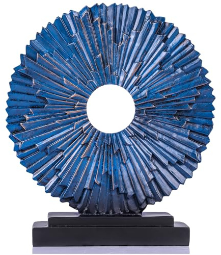 XMGZQ Blau Skulpturen Deko Wohnzimmer Modern,Büro Deko Statue,Dekoration Schlafzimmer,Dekofigur,Deko Wohnung Modern,Abstrakte Deko Objekt,Minimalistische Skulptur Für Regal Decoration