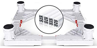 Adjustable Washing Machine Base Heavy Duty Washing Machine Base Universal Base Dorm Fridge Stand Adjustable Fridge Base 4/8/12 Feet Holder Stand Dryer Shelf Cookers Home Appliznce Rol