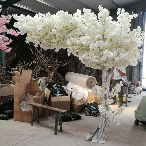Qiang Simulation Kirschbaum,Kirsch-Sakura-Baum,Romantische Kirschblütenbaum-Dekoration,Künstlicher Kirschblütenbaum,Drinnen Und Draußen,Zuhause,Büro,Party,Extended-1.5x1.5m