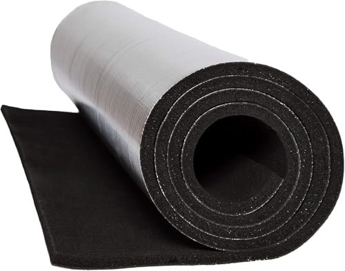 Armacell ArmaComfort AB Alu, Isolant Acoustique et Ignifuge, 12MM x 2M, Rw 28dB, Classement Feu B-s1,d0