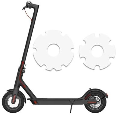 QXWRLD Electric Scooter Front Wheel Sticker PVC Motor Protective Cover Shell, for Xiaomi, M365/1s/Pro Kick Scooter Accessories reflective strips(WHITE)
