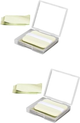 HAPINARY 2sätze Ölabziehpapier Für Gesicht Ölabsorbierende Blätter Für Fettige Haut Leicht Und Tragbar Zur Kontrolle Von Glanz Und Make-up Für Damen Und Herren
