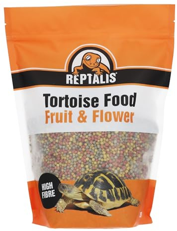 Reptalis Tortoise Food 750g | Fruit & Flower Pellets | Natural Ingredients