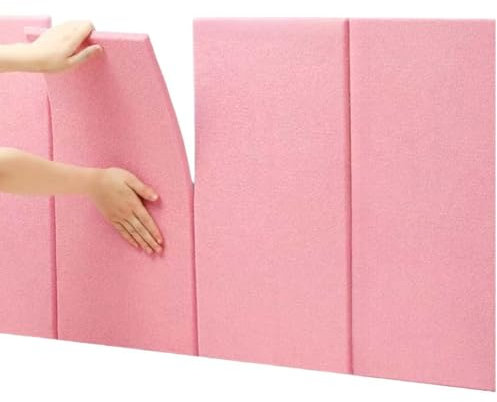 KUANGGE Panneaux muraux rembourrés, Coussins décoratifs muraux en Similicuir, Panneaux muraux rembourrés de Couleur Unie, revêtement Mural Autocollant pour tête de lit, Chambre, Salle de Jeux, studi