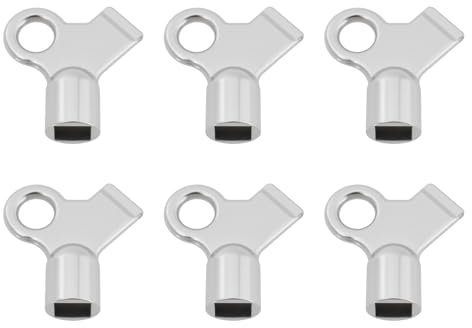 ECSiNG 6 Chiavi Quadrate Da 5 Mm Per Valvola Di Spurgo Del Radiatore Per Lo Spurgo Dei Radiatori E Lo Sfiato Dell'aria
