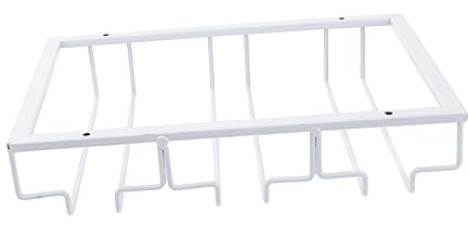 CVUTOVO Portable Wine Cup Holder Stylish Stainless Steel Storage Rack for Living Room Chic Draining Rack for Stemware Slip Base for Organizing Wine Glasses