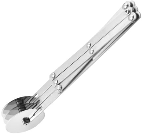 5 Wheel Pastry Cutter, Stainless Steel Dough Divider Cutter Adjustable Roller Blade Pizza Pastry Peeler Baking Tools(3 Rounds)