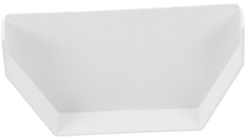 POPETPOP Tappo Terminale per Grondaia in PVC Bianco Installazione Facile e Tenuta senza Perdite, per Uso Esterno e Protezione Grondaie