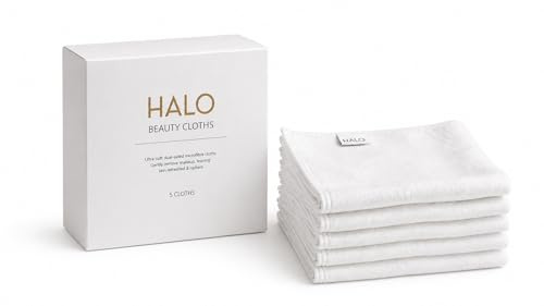 HALO Beauty Cloths Reusable Makeup Remover Cloths | Ultra Soft Microfibre