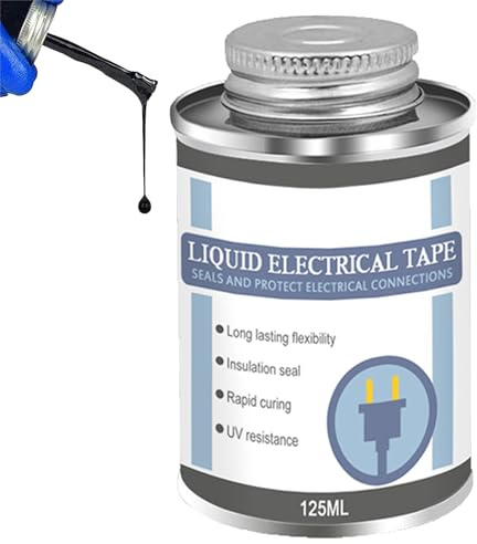 Revêtement en Caoutchouc Liquide | 125ml Mastic d'Isolation Imperméable - Isolation Liquide Colle Électrique - pour Composants Électroniques Appareils Ménagers Instruments Équipements Maintenance