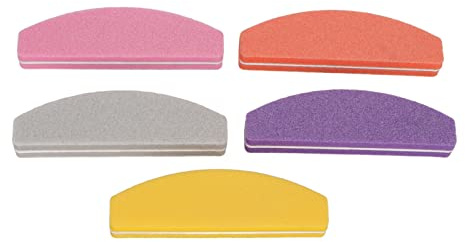 CUOFYUNL 5 pezzi blocco tampone per unghie doppio lato lavabile lucidatura blocco levigatura strumento manicure per nail art