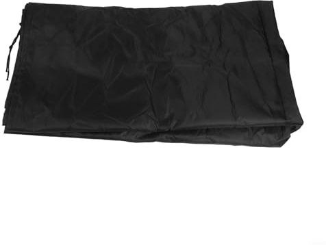 Housse de protection imperméable pour coffre de jardin en tissu Oxford 210D résistant au vent pour coffre de terrasse, toutes saisons, cordon de serrage réglable, taille L
