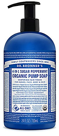 Dr. Bronner's Shikakai Seife Grüne Minze-Pfefferminze 709 ml