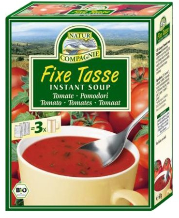 Natur Compagnie Fixe Tasse Tomate Instant-Suppe, 20 g