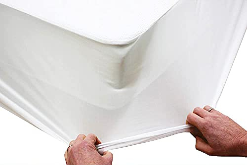TEXTILHAUSE - Matratzenschoner 90x200 wasserdichte | mit Rundumgummiband | Matratzenauflage 90 x 200 cm | Atmungsaktive Matratzenbezug 90x200cm | Inkontinenzunterlage | Nässeschutz | Waschbar | PE
