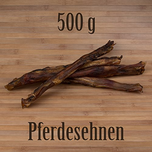 Kauzeit 500g Pferdesehnen - wie Ochsenziemer Rindersehnen Schweineohren Allergiefutter