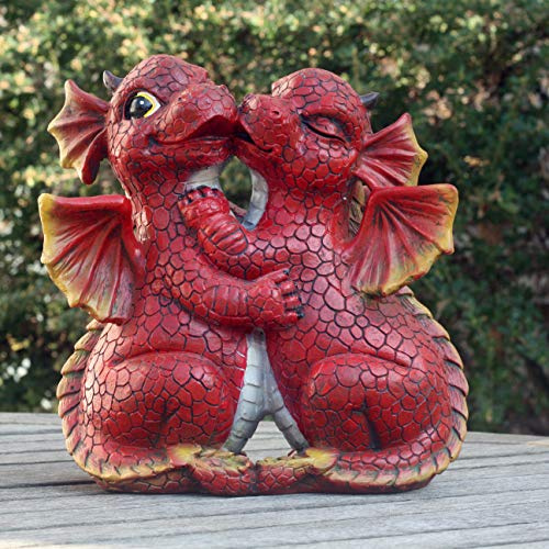 Statue de jardin Drake et Daisy Dragons