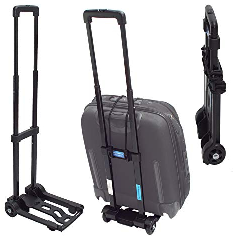 Koffertrolley Mini Sackkarre klappbar Koffer Trolley Gepäckkarre Griff höhenverstellbar Transportkarre Getränkekisten