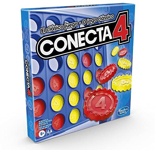 Hasbro Gaming Conecta 4, Juego de Mesa de 2 Jugadores, Diversión en Familia, Juguete de Habilidad para Niños y Niñas de 6 Años en Adelante