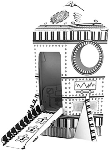 Cardboard Playhouse Children Paper House for Kids to Color