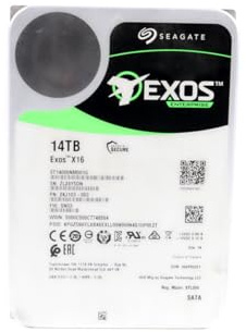 Seagate (Renewed) Exos X16 14TB 7200 RPM SATA 6Gb/s 256MB Cache 3.5-Inch Internal Data Center HDD Enterprise Hard Drive (ST14000NM001G)