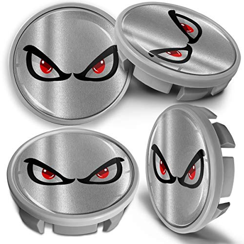 SkinoEu Nabendeckel 65mm kompatibel mit VW Skoda 4er Set Nabenkappen CVS 14