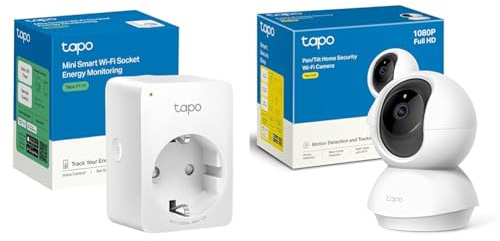 TP-Link Tapo Enchufe WLAN Inteligente Tapo P110 con control de consumo energético, enchufe Smart Home Alexa, funciona con Alexa, Google Home, control por voz, acceso remoto, no requiere hub, mini
