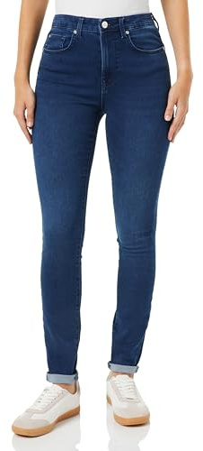 ONLY Dam Onlpower-Royal Hw Push Up Skinny DNM Ext jeans, Mörk denim blå, 56/S/L