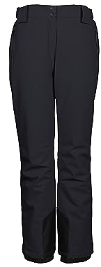 killtec Damen Skihose/Funktionshose mit Kantenschutz und Schneefang KSW 94 WMN SKI PNTS, schwarz blau, 42, 40842-000