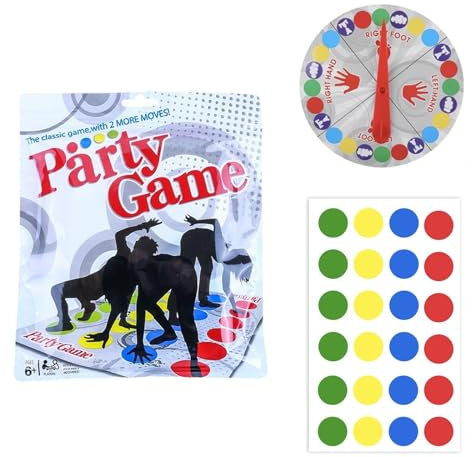 Twister Game For Kids Adults Floor Mat Game With Spinner Classic Floor Balance Twisting Game With Floor Play Mat Twister Game For Kids For Family Friends Team