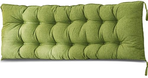 Wasserdichte Bankauflage Outdoor - Sitzkissen für Gartenbank-Polster Auflage Outdoor-Bankpolster Auflage für Sitzbank & Hollywoodschaukel für Gartenmöbel Terrasse Drinnen(Size:180cm,Color:Grün)