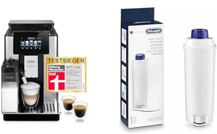 De'Longhi PrimaDonna Soul Perfetto ECAM 612.55.SB Kaffeevollautomat mit LatteCrema Milchsystem + Original Wasserfilter DLSC002