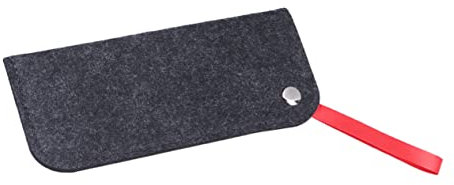 TINEASUR 2stücke Filz Brillenetuis Und Handytaschen Schwarz Tragbare Schutzbeutel Für Sonnenbrillen Lesebrillen Schmuck Und Mobiltelefone Kratzfeste Strapazierfähige Organizer Mit Schlaufe
