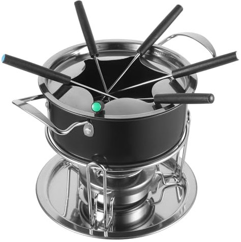 SHOWERORO Chocolate Melting Oven Cheese Melting Pot Non-Stick DIY Baking Utensil for Ice Heating Pot and Fondue Electric