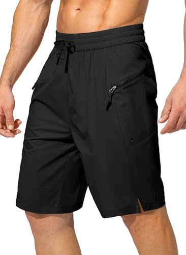 Tansozer Badehose Herren Schnelltrocknend Badeshorts Boardshorts Schwimmhose mit Reißverschlusstasche ohne Innenhose