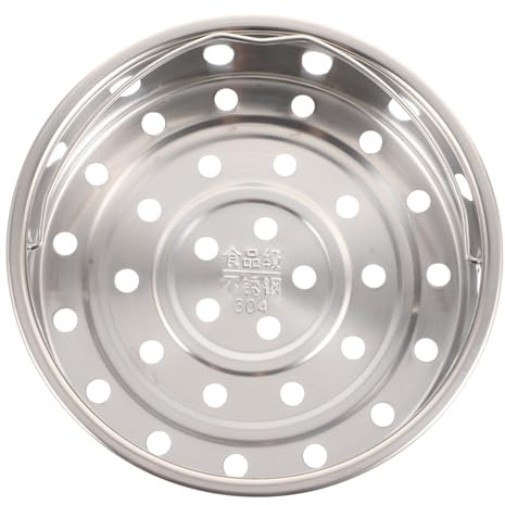 TOPPERFUN Stainless Steel Rice Cooker Steamer Steaming Basket Handle Food Steaming Rack Steamer Pan Insert Mesh Basket