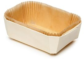 FaisTonGateau – Juego de 10 pan-molde para hornear de madera – Molde para hornear madera con caja plisada de papel
