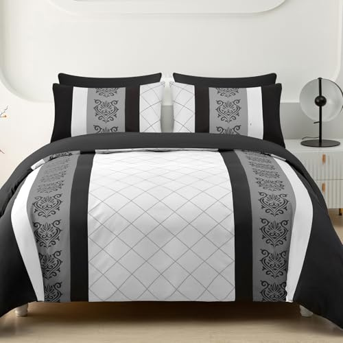Lazzaro Single Duvet Cover Set - Premium Microfiber Duvet Cover Single (135 x 200 cm) 2 PCs - Ultrasoft Hypoallergenic Reversible Quilt Cover Bedding Set With Zipper Closure