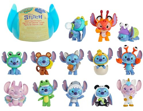 Disney Stitch Goes Wild Sammelfigur, ca. 5 cm Mini-Figur in Blind Capsule, Spielzeug für Sammler, Kinder und Fans ab 3 Jahren von Just Play
