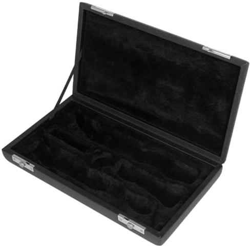 TEMPNAP Pu Oboen Aufbewahrungsbox mit Metall Druckverschluss Tragbare Oboentasche für Reise und Outdoor Schwarzes Leichtes Oboenkoffer Etui