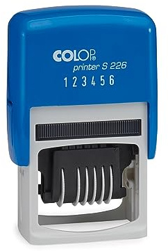 COLOP Printer S226 - Sello de números (6 dígitos), color azul
