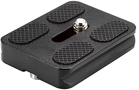 NEEWER Universal Arca Type Quick Release Plate All Metal with 1/4 Inch Screw Fits Standard Arca Type Clamp for Camera Tripod Ballhead (PU50 50mm)