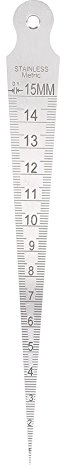 Mesee Taper Gage, 1-15 mm in acciaio inox conico per saldatura, strumento metrico per misurare il buco di misurazione, Strumento di Ispezione del Foro, Calibro Conico Taper Gage